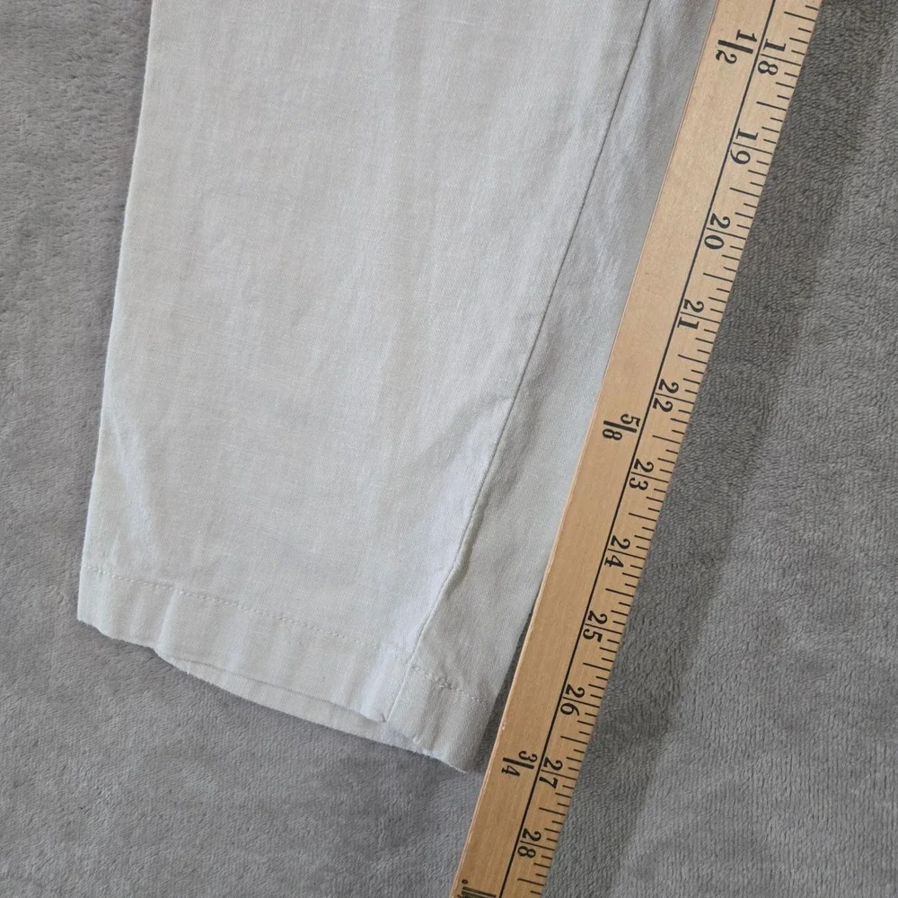 Hollister Slim Straight Pants Mens Large Linen Blend Epic Flex Beach Casual Surf
